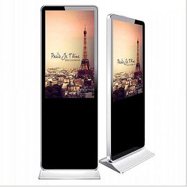 LCDのキオスクのWifiデジタルの表記のタッチ画面55のインチの人間の特徴をもつメディア プレイヤーのトーテム